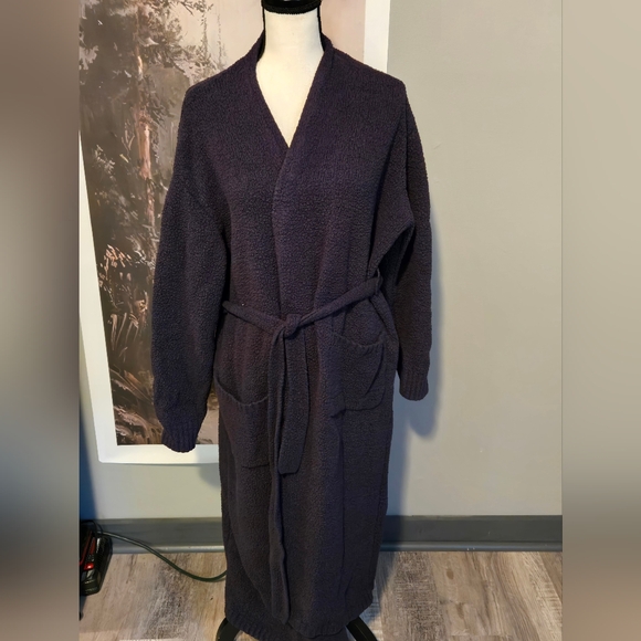 Skims Long Black Robe W Belt. Lg-Xl. Guc. - Picture 2 of 3